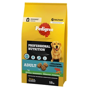 PEDIGREE® Adult Professional Nutrition 12 kg su jautiena ir daržovėmis - sausas visavertis ėdalas suaugusiems didelių ir vidutinių veislių šunims