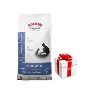 ARION Original Growth Chicken Puppy Large 12kg + Staigmena Šunui