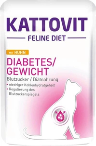 Kattovit Diabetes/Geating Chicken 85g paketėlis