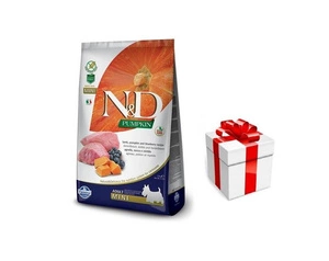 Farmina N&D Pumpkin Grain Free canine LAMB & BLUEBERRY ADULT MINI 7kg + STAIGMENA ŠUNUI