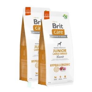 BRIT CARE Dog Hypoallergenic Junior Large Breed Lamb 2x12kg