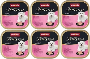 ANIMONDA Dog Vom Feinsten Adult kalakutiena su kumpiu 6x150g