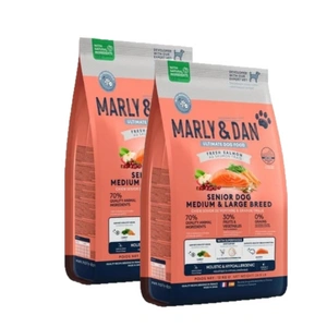 Marly & Dan Senior Dog Medium & Large Breed Fresh Salmon Holistic & Hypoallergenic 2x12kg sausas ėdalas