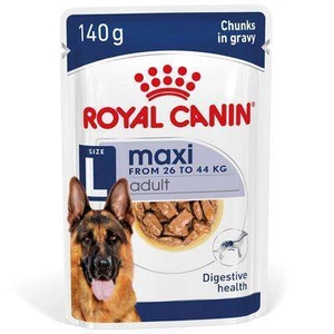 ROYAL CANIN Maxi Adult 10x140g drėgno ėdalo padaže suaugusiems didelių veislių šunims