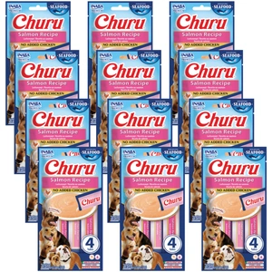 INABA Dog Churu (žuvies pagrindo) lašiša 12x(4x14g)