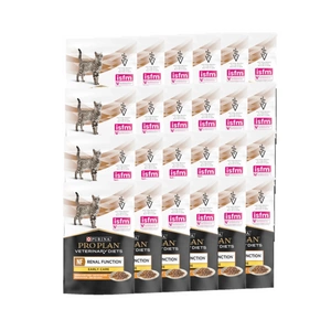 PRO PLAN Veterinary Diets NF Early Care Inkstų funkcija katėms drėgnas ėdalas su vištiena 24x85g