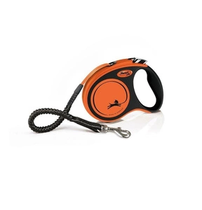 FLEXI XTREME oranžinis pavadėlis L 5 m iki 65 kg - diržas