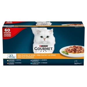 Purina Gourmet Perle Mini Filets in sauce Kačių maistas 60x85g