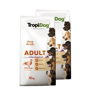 TROPIDOG Premium adult medium & large breed antis su ryžiais 2x12kg