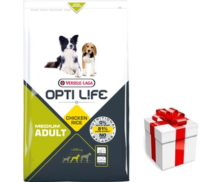 VERSELE-LAGA Opti Life Adult Medium 12,5kg + STAIGMENA ŠUNUI