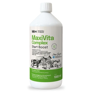Lab-v MaxiVita Complex - papildomas pašaras - multivitaminas, skystas, skirtas naminiams paukščiams, vandens paukščiams, balandžiams, kiaulėms, galvijams, avims ir ožkoms 1000 ml