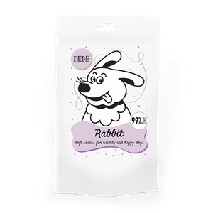 Paka Zwierzaka PEPE mini chunkies Rabbit (triušis) 70g