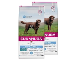 EUKANUBA Adult Large Breed Weight Control Chicken 2x15kg - 3% PIGIAU