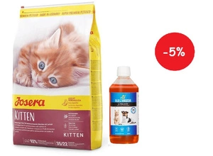 JOSERA Minette Kitten 10kg + LAB V Lašišų aliejus šunims ir katėms 500ml