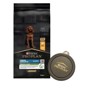 Purina Pro Plan Large Puppy Athletic Optistart, vištiena ir ryžiai 12kg + dubuo NEMOKAMAI!!!