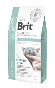 Brit gf veterinarinės dietos katėms Struvite 2kg