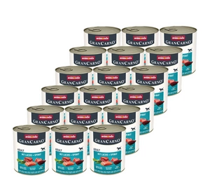 ANIMONDA GranCarno Adult Dog skonis: lašiša + špinatai 18x800g - 3% PIGIAU