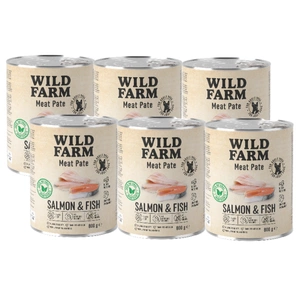 WILD FARM Pate Salmon&Fish 6x800g ėdalas šunims be glitimo