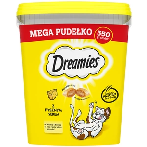DREAMIES Mega Box 350 g - papildomas ėdalas suaugusioms katėms su gardžiu sūriu
