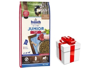 Bosch Junior Lamb & Rice, aviena ir ryžiai (naujas receptas) 15kg + STAIGMENA ŠUNUI