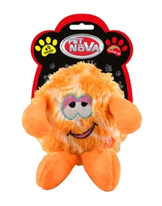 DOG LIFE STYLE oranžinis pliušinis žaislas monstras 17cm
