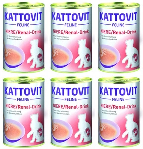 Kattovit Drink Niere/Renal chicken 6x135ml skardinė
