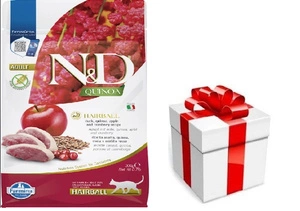 FARMINA N&D Quinoa Hairball Cat Adult 300g + Staigmena katei