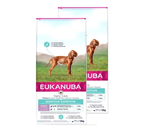 EUKANUBA Sensitive Digestion Puppy 2x12kg - 3% PIGIAU
