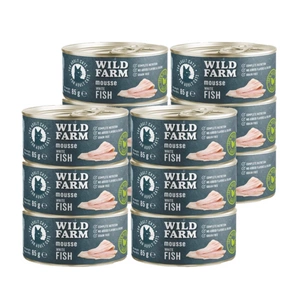WILD FARM Mousse White Fish 12x85g - putėsiai be grūdų katėms