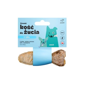 AZANKI Plekšnės kramtomasis kaulas šunims - žuvis 12 cm