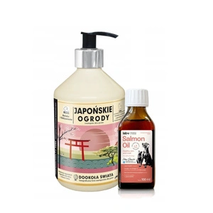 Super Beno Around the World šampūnas JAPANESE GARDENS YORK 400 ml + Lab-V 100% lašišų aliejus įvairaus amžiaus šunims ir katėms 100ml šalto spaudimo