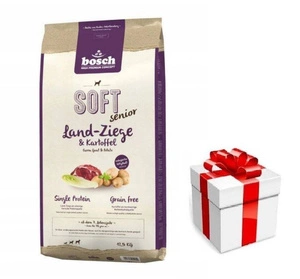 Bosch Soft Senior Goat & Potato 12,5 kg + STAIGMENA ŠUNUI