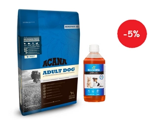 ACANA Adult Dog 11,4kg + LAB V Lašišų aliejus šunims ir katėms 500ml