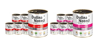 Dolina Noteci PREMIUM su jautiena ir kalakutiena 24x800g