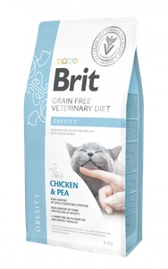 Brit gf veterinary diets cat Obesity 5kg