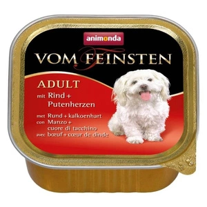 ANIMONDA Dog Vom Feinsten Adult skonis: jautienos ir kalakutienos širdelės 22x150g