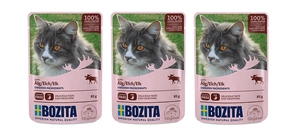BOZITA gabalėliai lašišos drebučiuose 3x85g