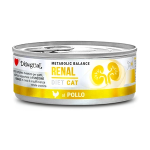 Disugual Veterinary drėgnas kačių maistas RENAL Chicken (suaugusiems) 85g