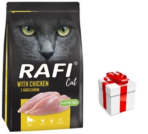 DOLINA NOTECI Rafi Cat sausas kačių ėdalas su vištiena 7kg + STAIGMENA KATEI