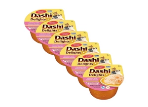 Inaba DASHI papildomas kačių maistas - vištiena ir lašiša 6x70 g