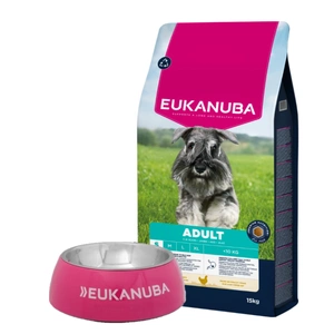EUKANUBA Adult Small Breed Chicken 15kg + Nemokama Eukanuba dubuo