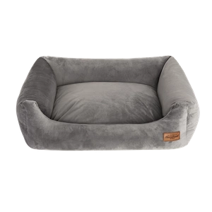 RECOBED Welurove sofa pilka M 80x65cm