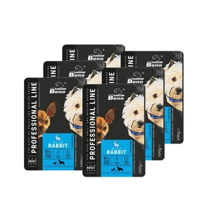 SUPER BENO Suaugusiųjų mažas ir vidutinis paketėlis su triušiu 6x100 g