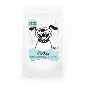 Paka Zwierzaka PEPE mini chunkies Turkey (kalakutienos) 80g