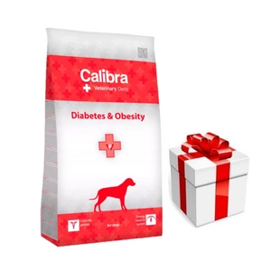 Calibra Veterinary Diets Dog Diabetes Obesity 2kg + Staigmena Šunui