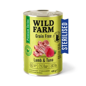 WILD FARM Premium Grain Free Lamb and Tuna 400g - sterilizuotų kačių ėdalas be grūdų