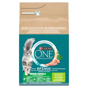 Purina One Indoor Cat suaugusių kačių ėdalas su kalakutiena katėms 3kg