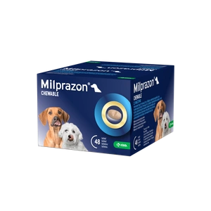 Milprazon Chewable 2,5mg/25mg, N48, 4 tabl.