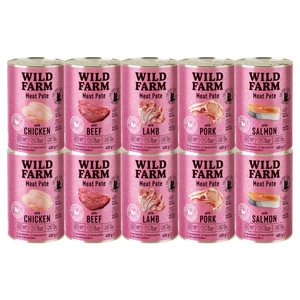 WILD FARM Pate Mišrių skonių 10x400g