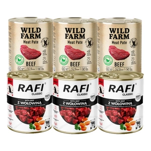 DOLINA NOTECI Rafi Classic + WILD FARM Paštetas su jautiena 6x800g